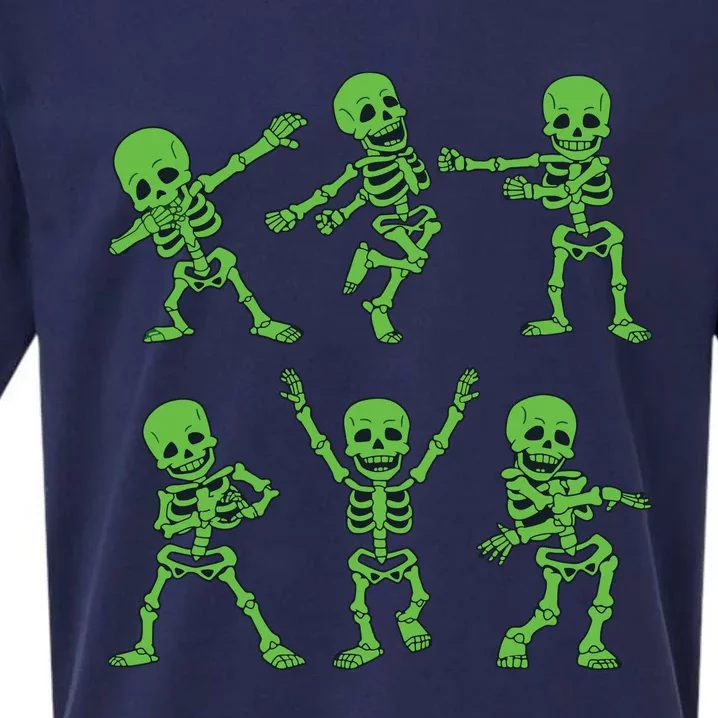 Dancing Skeletons Dance Challenge Girl Boys Kids Halloween Sueded Cloud Jersey T-Shirt