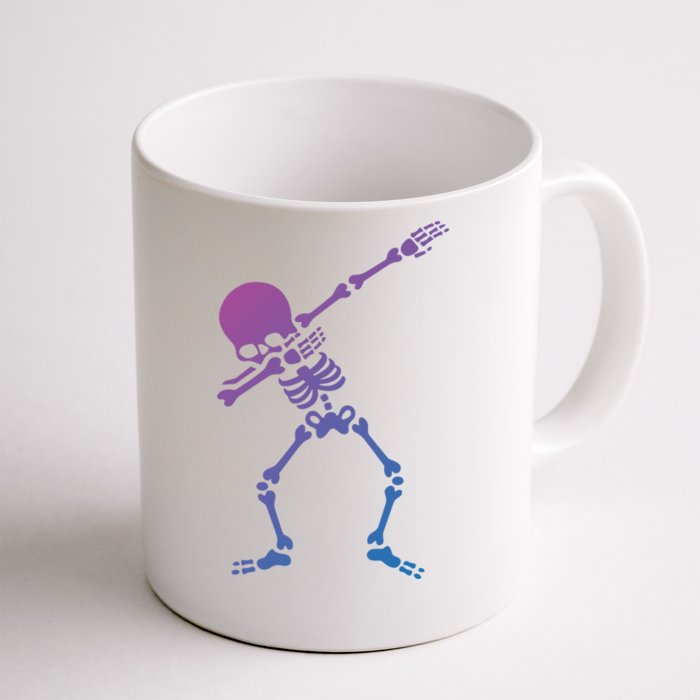 Dabbing Skeleton Dab Funny Halloween Adult Gift Front & Back Coffee Mug