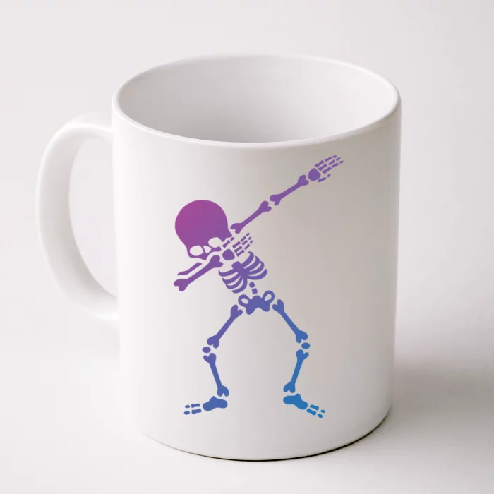 Dabbing Skeleton Dab Funny Halloween Adult Gift Front & Back Coffee Mug