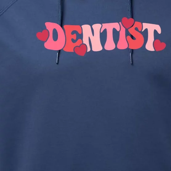 Dental Squad Dental Life Dentist Funny Tooth Valentines Day Cute Gift Performance Fleece Hoodie