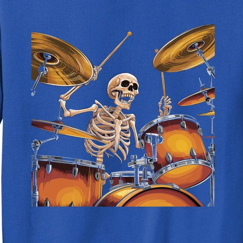 Drummer Skeleton Drum Set Drummer Halloween Music Meaningful Gift Sweatshirt