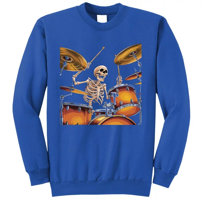 Drummer Skeleton Drum Set Drummer Halloween Music Meaningful Gift Sweatshirt