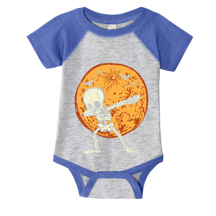 Dabbing Skeleton Dab Dance Halloween Adult Cool Gift Infant Baby Jersey Bodysuit