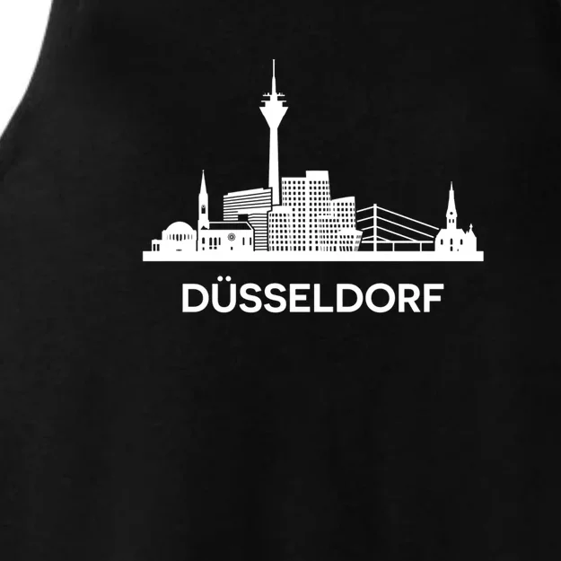 DüSseldorf Skyline Ladies Tri-Blend Wicking Tank