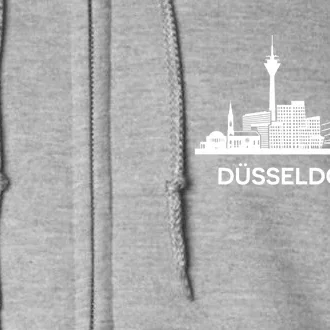 DüSseldorf Skyline Full Zip Hoodie