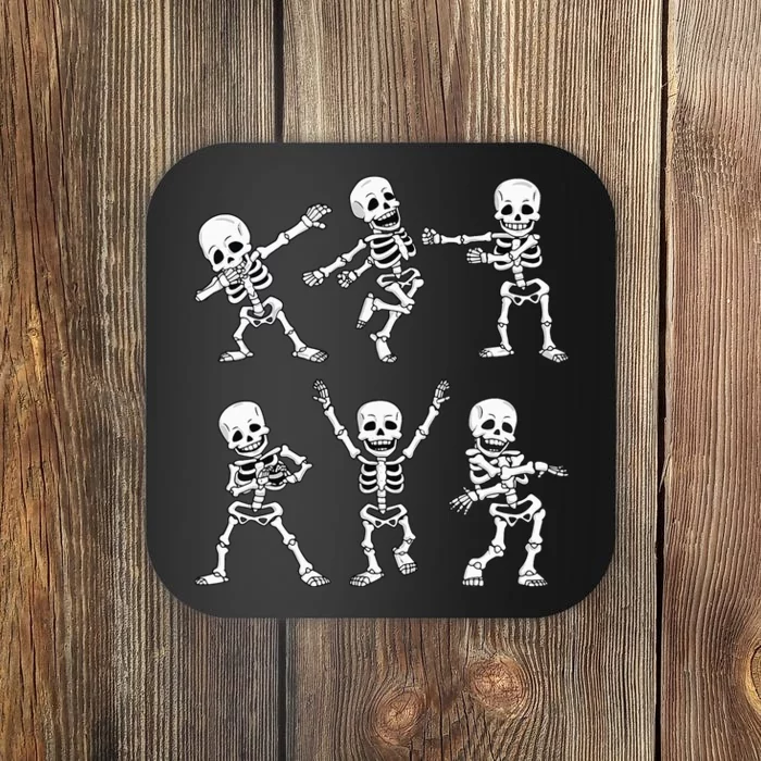 Dancing Skeletons Dance Challenge Halloween Coaster