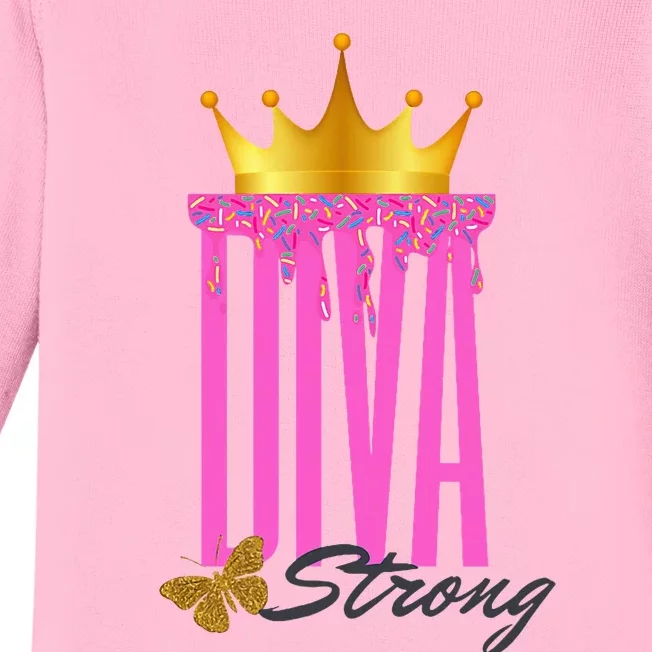 Diva Strong Baby Long Sleeve Bodysuit