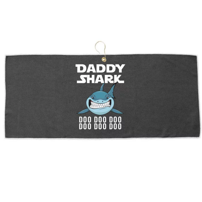 Daddy Shark Doo Doo Doo Large Microfiber Waffle Golf Towel