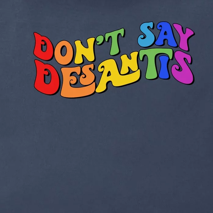 Don't Say Desantis Rainbow Curvy Cool Zip Tote Bag