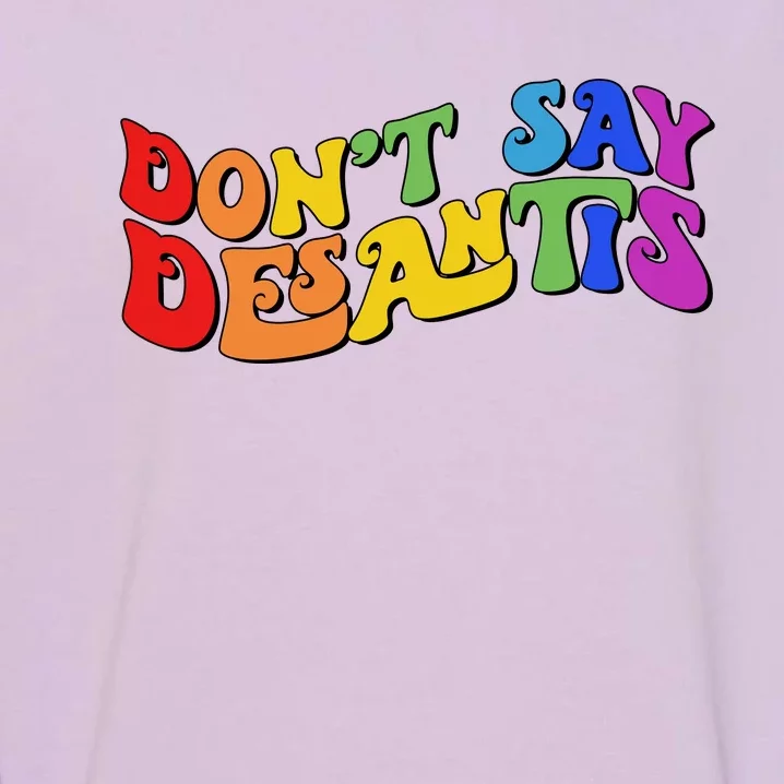 Don't Say Desantis Rainbow Curvy Cool Garment-Dyed Sweatshirt