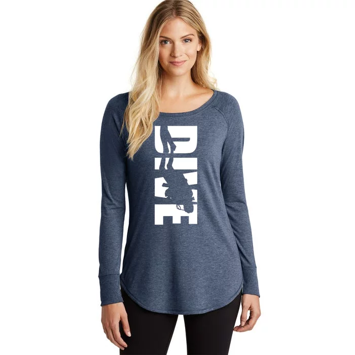 Dive Scuba Diving Graphic Scuba Diving Women's Perfect Tri Tunic Long Sleeve Shirt