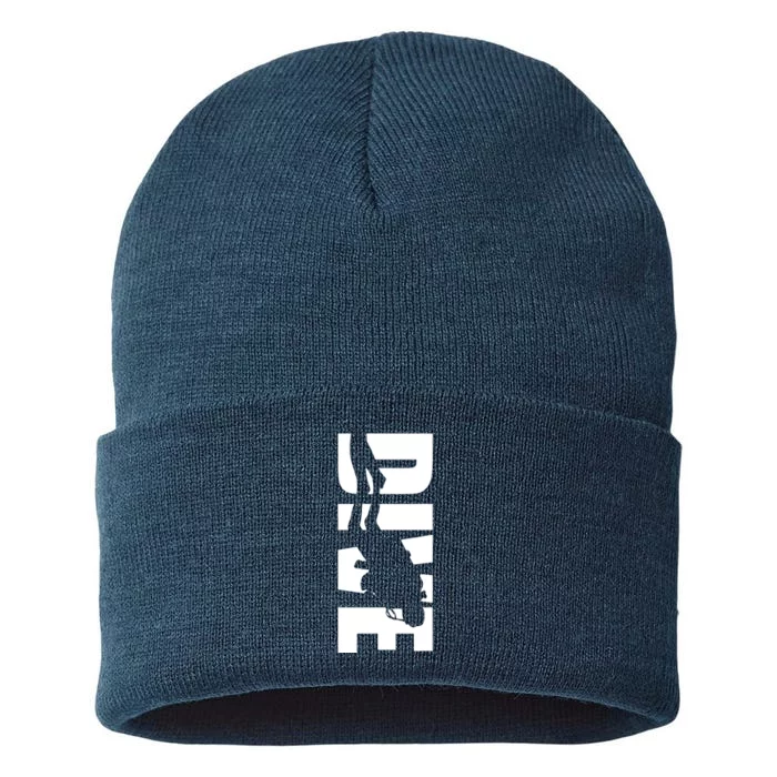 Dive Scuba Diving Graphic Scuba Diving Sustainable Knit Beanie