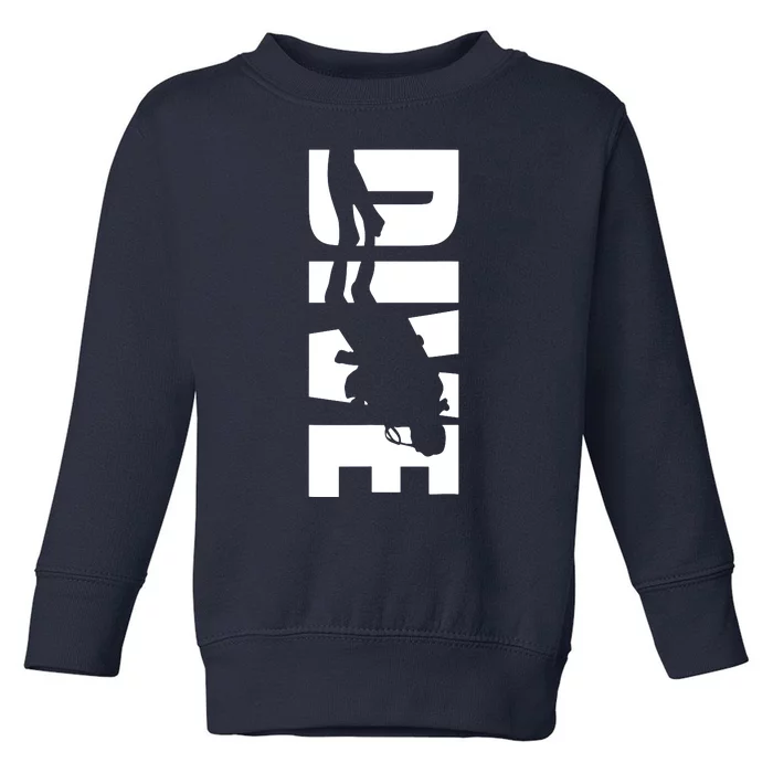 Dive Scuba Diving Graphic Scuba Diving Toddler Sweatshirt