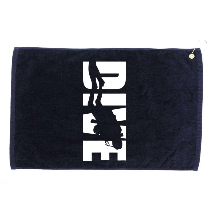 Dive Scuba Diving Graphic Scuba Diving Grommeted Golf Towel