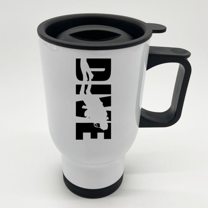 Dive Scuba Diving Graphic Scuba Diving Front & Back Stainless Steel Travel Mug