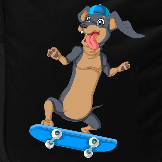 Dachshund Skateboarding Impact Tech Backpack