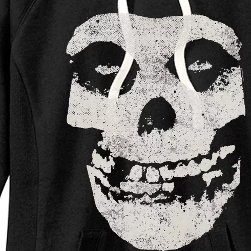 Distressed Skull Women's Fleece Hoodie