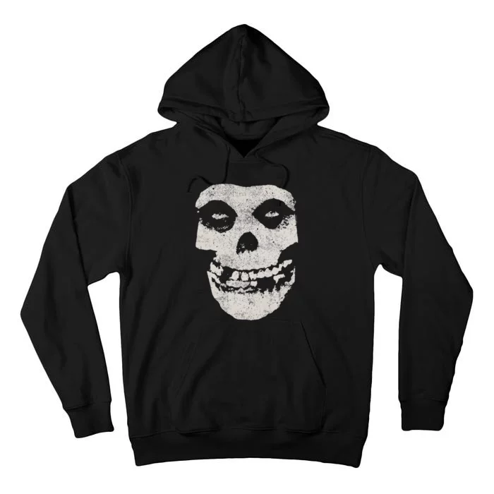 Distressed Skull Tall Hoodie