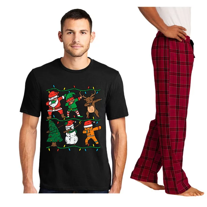 Dabbing Santa Elf Xmas Pjs Christmas Pajama Set