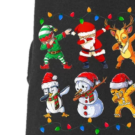 Dabbing Santa Elf Friends Christmas Funny Xmas Dab Doggie 3-End Fleece Hoodie