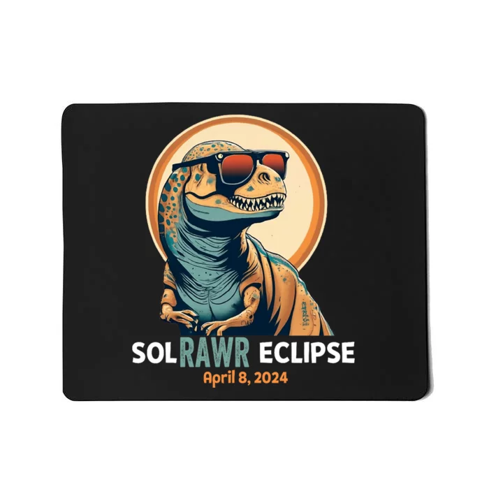 Dinosaur Solar Eclipse April 8 2024 Eclipse Trex Mousepad