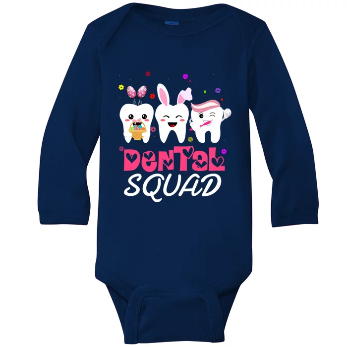 Dental Squad Easter Cute Gift Baby Long Sleeve Bodysuit