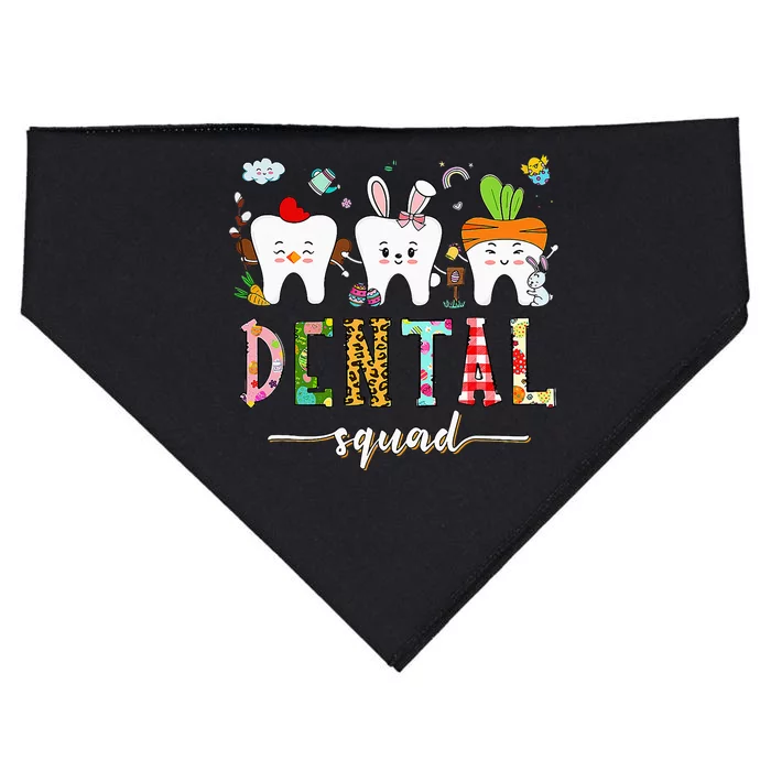 Dental Squad Easter Day Funny Tooth Dental Assistant Dentist USA-Made Doggie Bandana