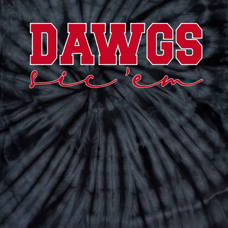 D.A.W.G.S Sic Em Go D.A.W.G.S Sicem Go Bulldog Oufits Tie-Dye T-Shirt