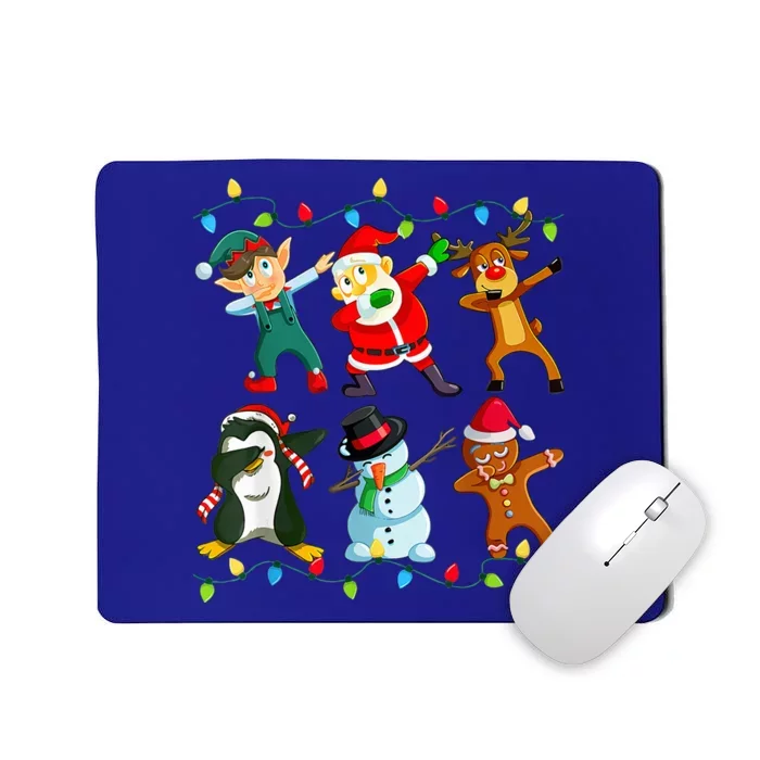 Dabbing Santa Elf Friends Christmas Xmas Dab Mousepad