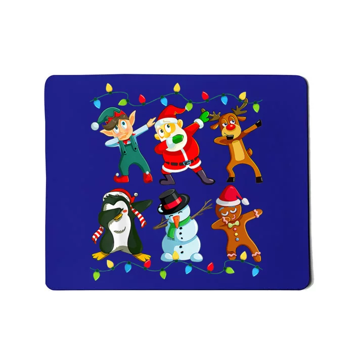 Dabbing Santa Elf Friends Christmas Xmas Dab Mousepad