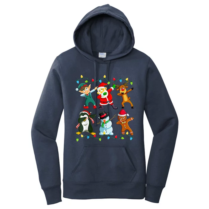 Dabbing Santa Elf Friends Christmas Xmas Dab Women's Pullover Hoodie