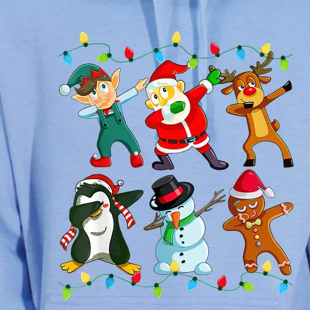 Dabbing Santa Elf Friends Christmas Xmas Dab Unisex Surf Hoodie