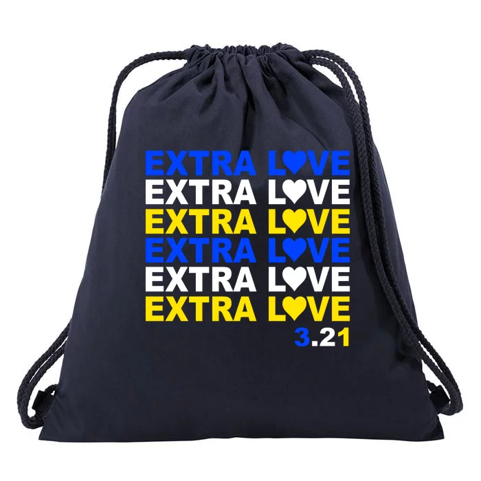 Down Syndrome Extra Love March 21st Drawstring Bag