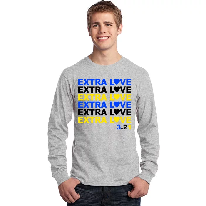 Down Syndrome Extra Love March 21st Tall Long Sleeve T-Shirt