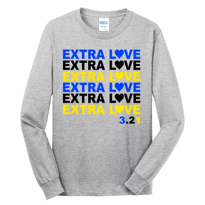 Down Syndrome Extra Love March 21st Tall Long Sleeve T-Shirt