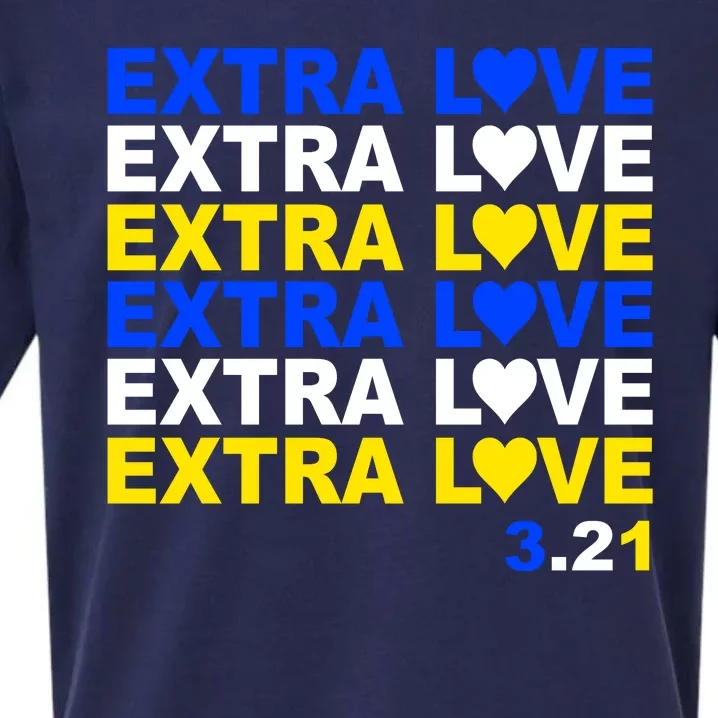 Down Syndrome Extra Love March 21st Sueded Cloud Jersey T-Shirt