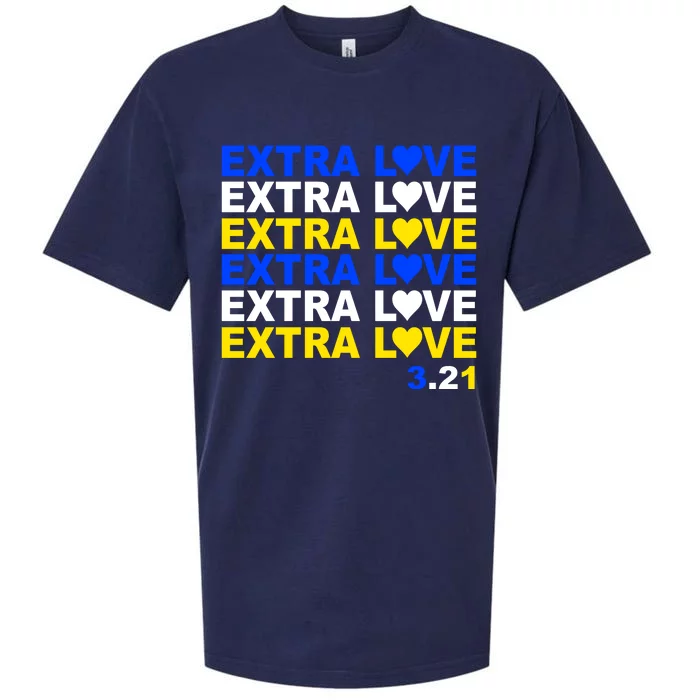 Down Syndrome Extra Love March 21st Sueded Cloud Jersey T-Shirt