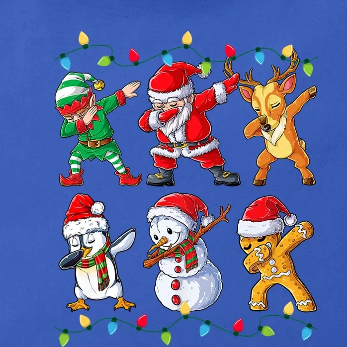 Dabbing Santa Elf Friends Christmas Xmas Dab Zip Tote Bag