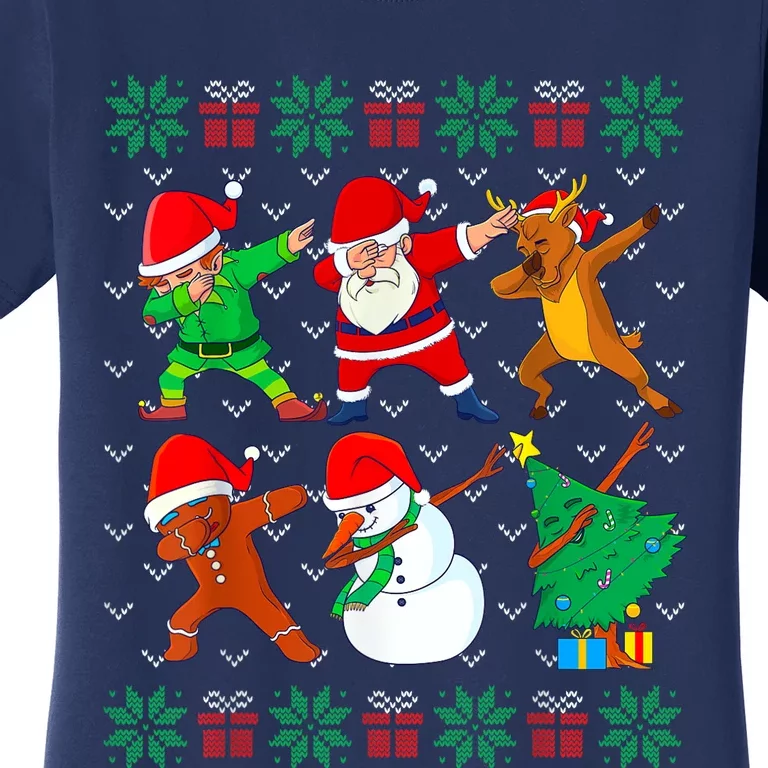 Dabbing Santa Elf Friends Ugly Xmas Sweater Dab Boy Women's T-Shirt