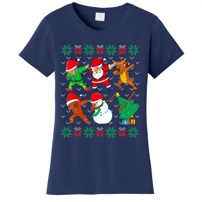 Dabbing Santa Elf Friends Ugly Xmas Sweater Dab Boy Women's T-Shirt