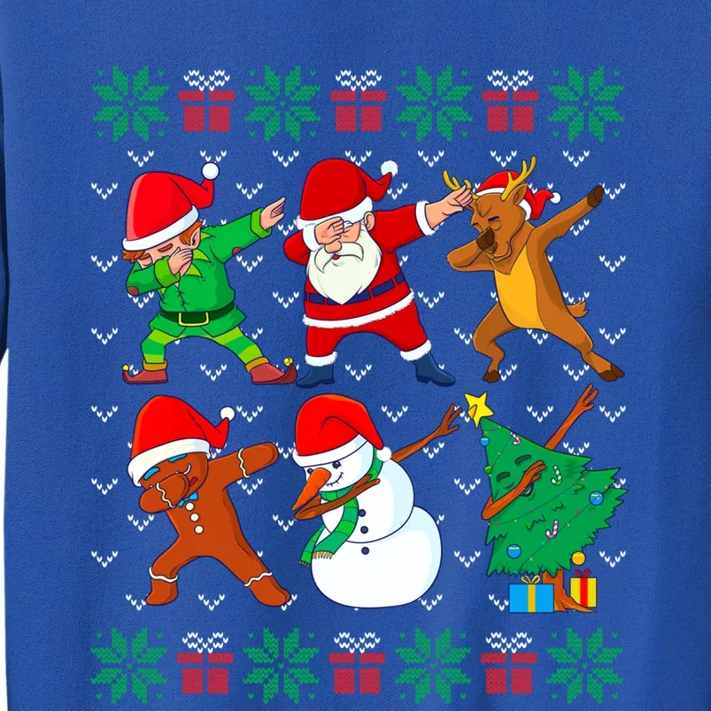 Dabbing Santa Elf Friends Ugly Xmas Cool Gift Sweatshirt