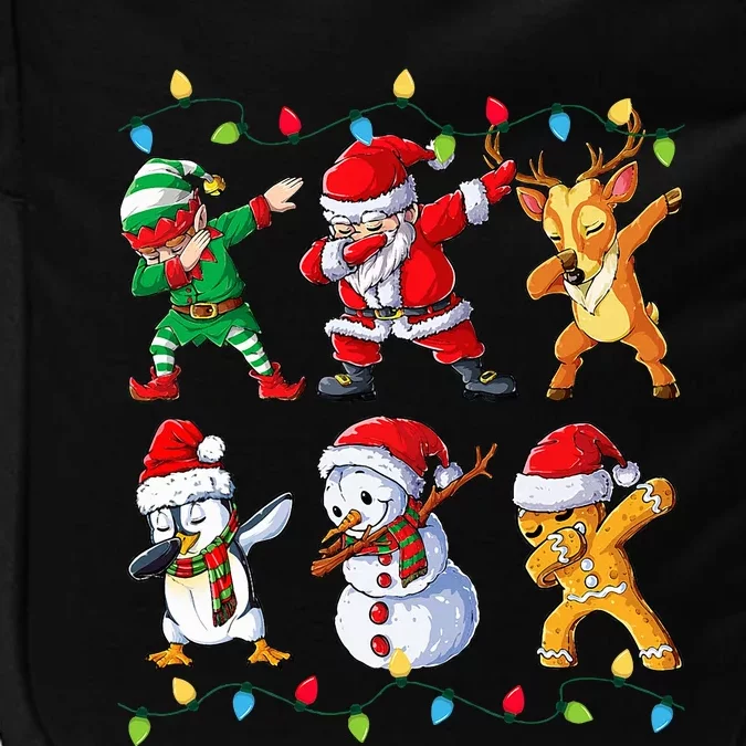 Dabbing Santa Elf Friends Christmas Xmas Dab Impact Tech Backpack