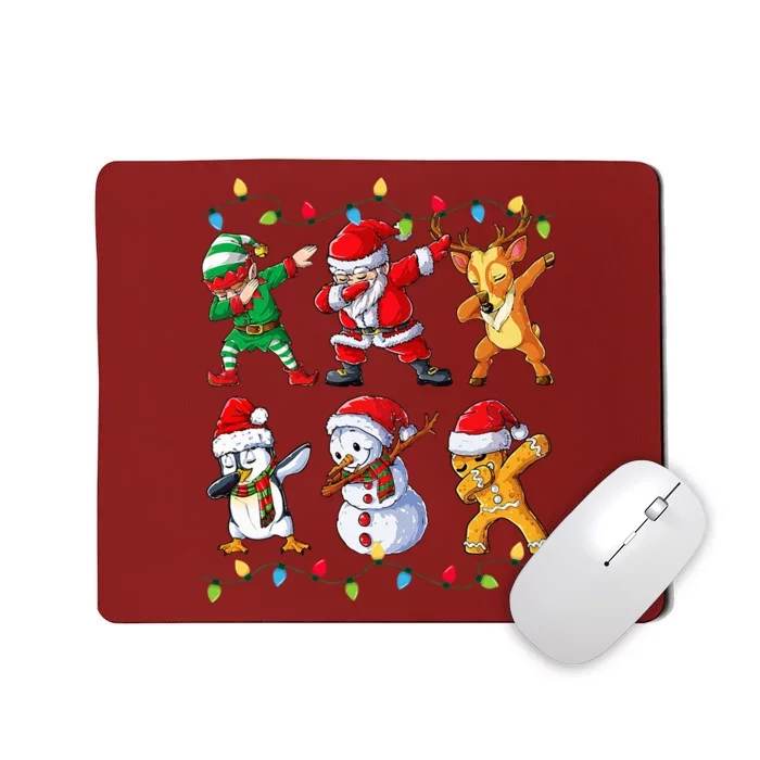 Dabbing Santa Elf Friends Christmas Xmas Dab Mousepad