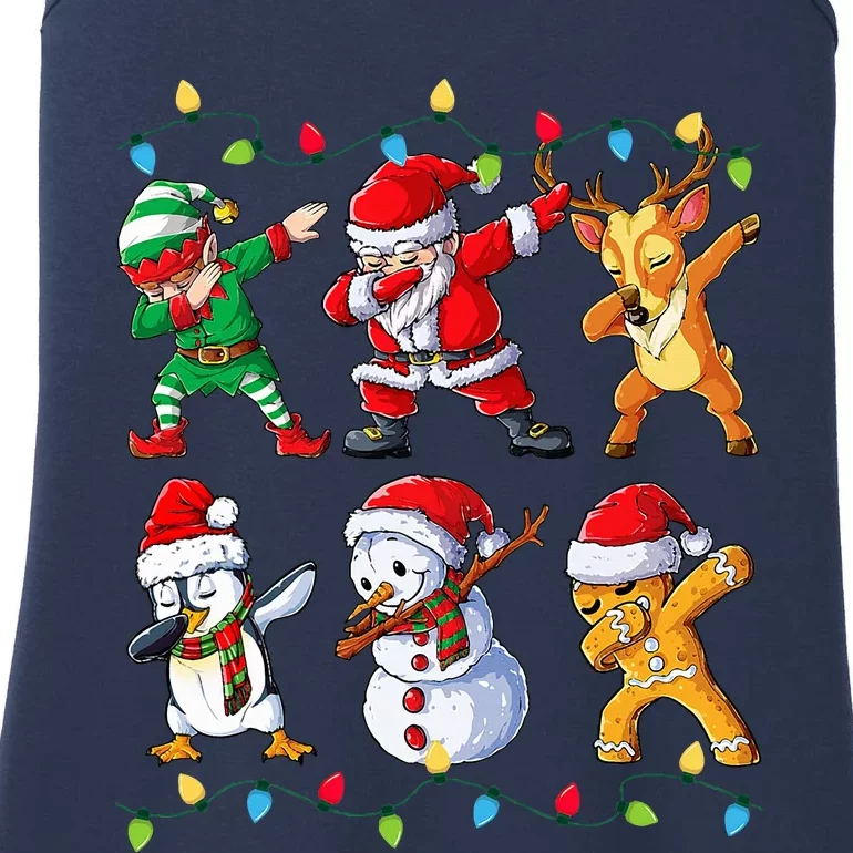 Dabbing Santa Elf Friends Christmas Xmas Dab Ladies Essential Tank