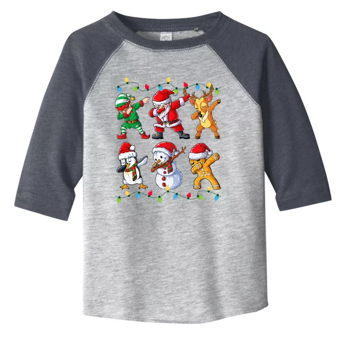 Dabbing Santa Elf Friends Christmas Xmas Dab Toddler Fine Jersey T-Shirt