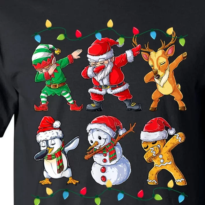 Dabbing Santa Elf Friends Christmas Xmas Dab Tall T-Shirt