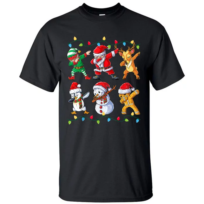 Dabbing Santa Elf Friends Christmas Xmas Dab Tall T-Shirt