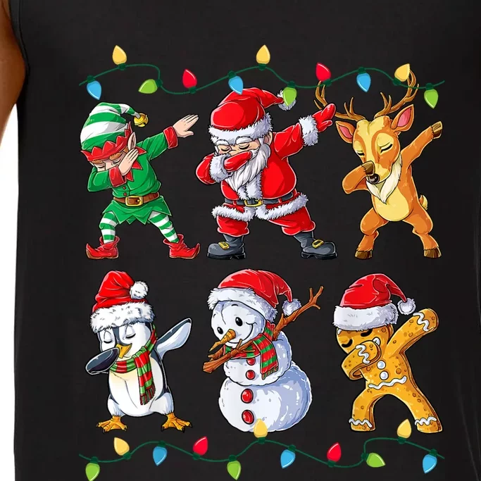 Dabbing Santa Elf Friends Christmas Xmas Dab Comfort Colors® Tank Top