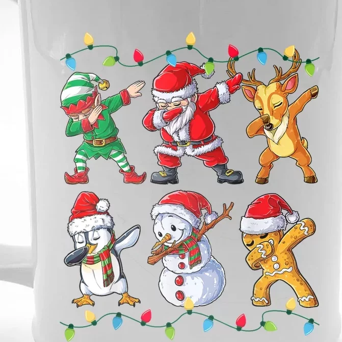 Dabbing Santa Elf Friends Christmas Xmas Dab Front & Back Beer Stein