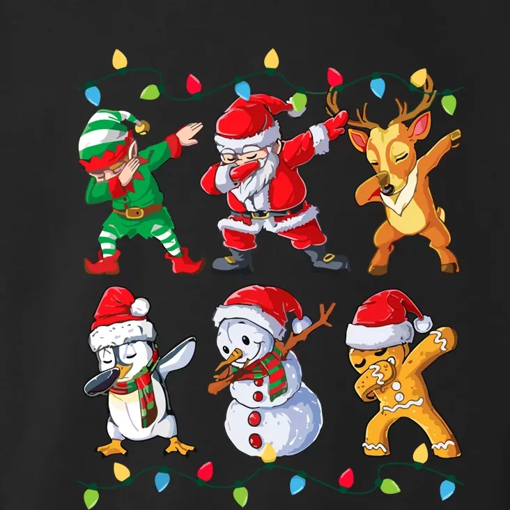 Dabbing Santa Elf Friends Christmas Xmas Dab Toddler Hoodie